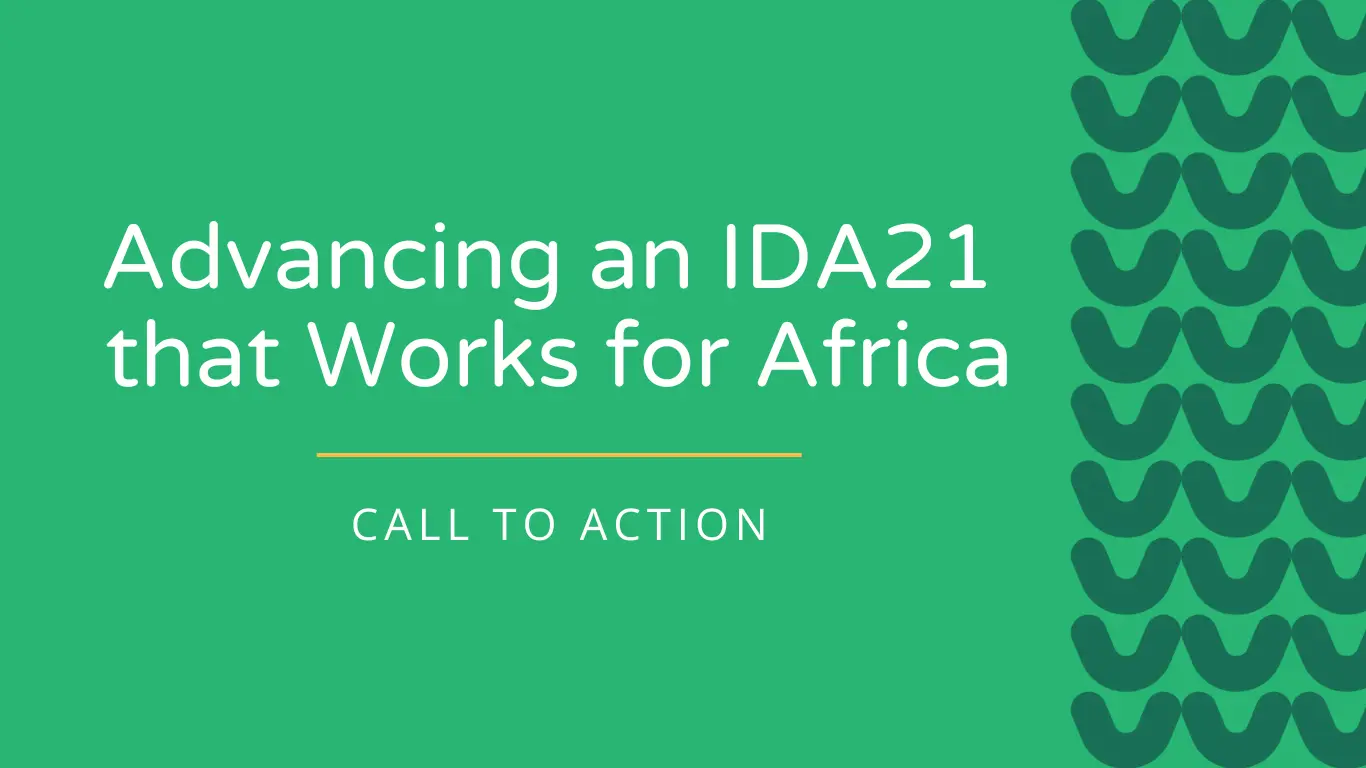 Advancing an IDA21 that Works for Africa