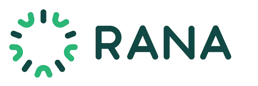 Rana logo in fill color top navigation